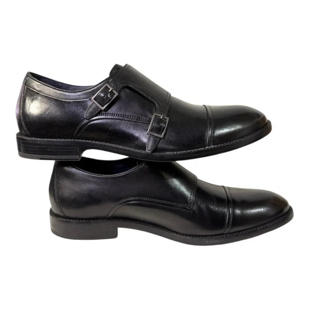 Cole Haan Harrison Monk Strap Dress Shoes Men’s 9.5M Black Leather